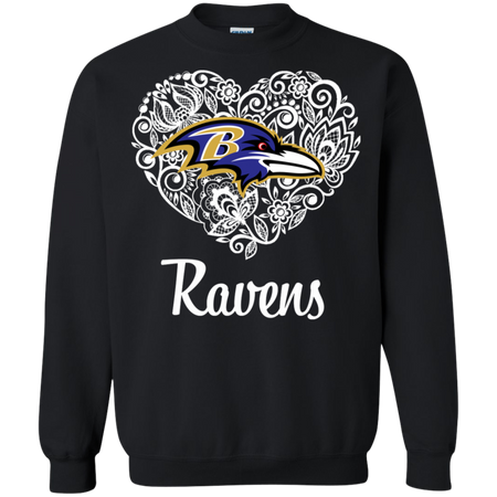 Baltimore Ravens Lace Heart Shirts
