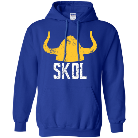 SKOL Nordic Helmet Hat Distressed T Shirt