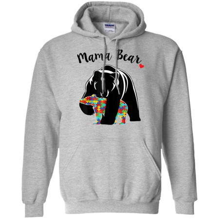 Unisex Mama Bear With Color Baby For Mather s Day Shirt G185 Gildan Pullover Hoodie 8 oz
