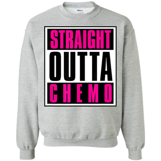 Straight Outta Chemo Shirt G180 Gildan Crewneck Pullover Sweatshirt  8 oz.