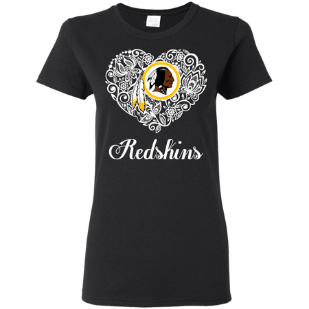Washington Redskins Lace Heart Shirts