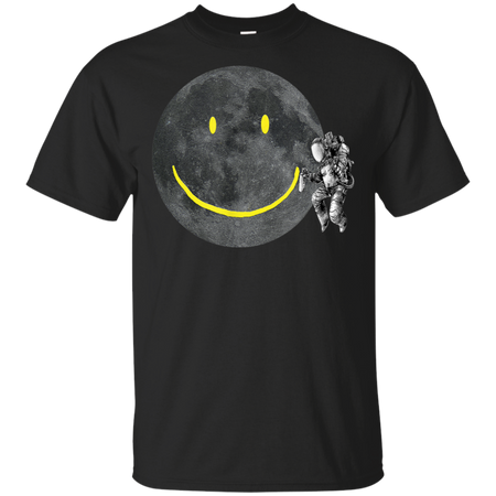 Astronaut Make A Smile On The Moon Shirt G200 Gildan Ultra Cotton T-Shirt