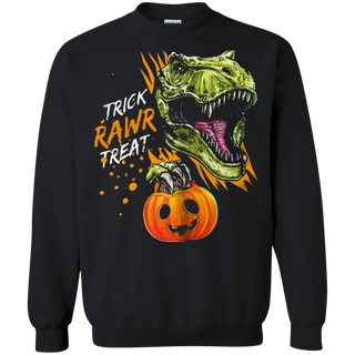 Trick Rawr Treat Halloween Trex Dinosaur Pumpkin Sweatshirt