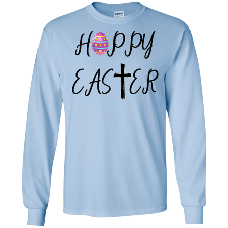 Hoppy Easter Shirt G240 Gildan LS Ultra Cotton T Shirt
