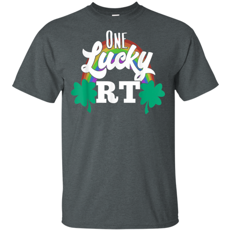 One Lucky RT Respiratory Therapist St Patricks Day Shirt G200 Gildan Ultra Cotton T Shirt