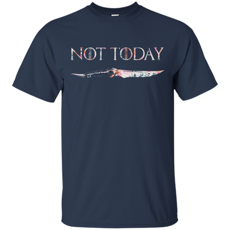 Not Today Floral Shirt - GOT Fans Graphic Flower - Funny Arya Stark Quotes Shirt - Arya Dagger Needle - Gift Ideas Men Women - Unisex Tee