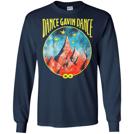 Dance Gavin Dance Mountain Stars Shirt G240 Gildan LS Ultra Cotton T Shirt