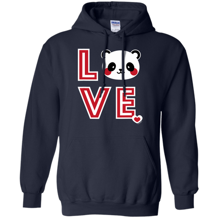 Panda Love Shirt G185 Gildan Pullover Hoodie 8 oz