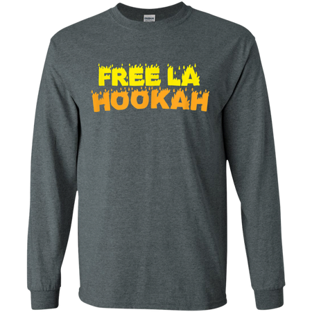 Free La Hooka Shisha Cool Shirt G240 Gildan LS Ultra Cotton T Shirt