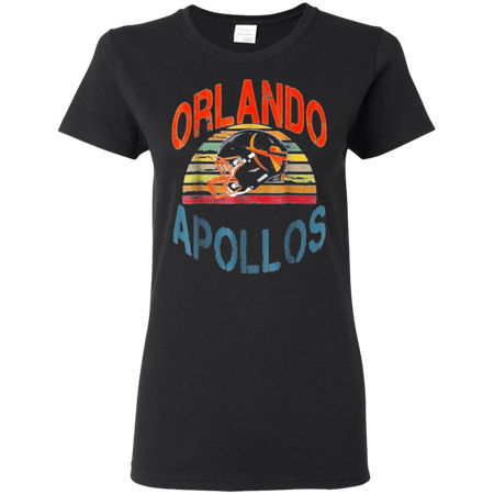 Vintage Orlando Football Apollos Shirt For Fans G500L Gildan Ladies 5 3 oz T Shirt