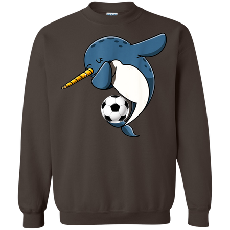 Dabbing Narwhal Soccer Soccer Narwhal Shirt G180 Gildan Crewneck Pullover Sweatshirt  8 oz.