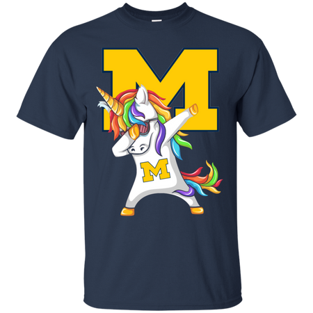 Unicorn dabbing University of Michigan T Shirt