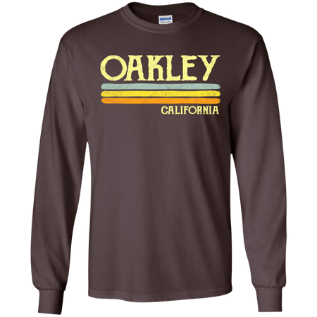 Vintage Oakley California CA Shirt G240 Gildan LS Ultra Cotton T-Shirt