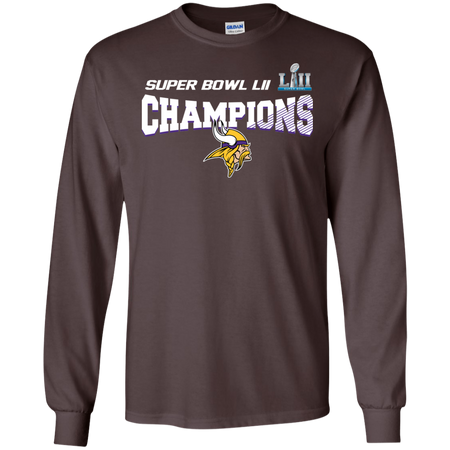 Super Bowl LII Champions NFL 2018 Minnesota Vikings T shirt