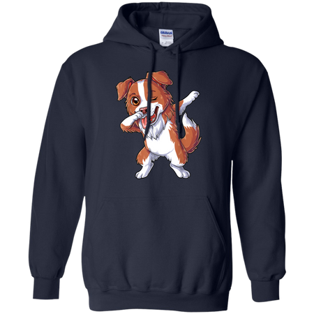 Dabbing Border Collie Dog Dab Dance Shirt G185 Gildan Pullover Hoodie 8 oz