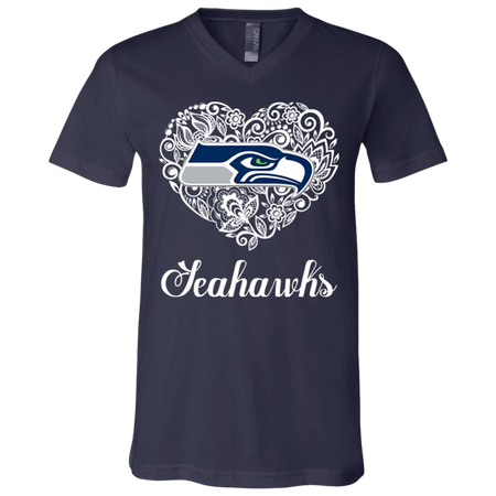 Seattle Seahawks Lace Heart Shirts