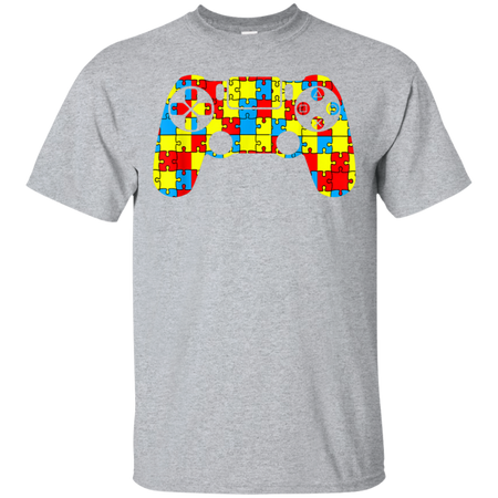 Autism Awareness Tee Video Game Controller Shirt G200 Gildan Ultra Cotton T-Shirt