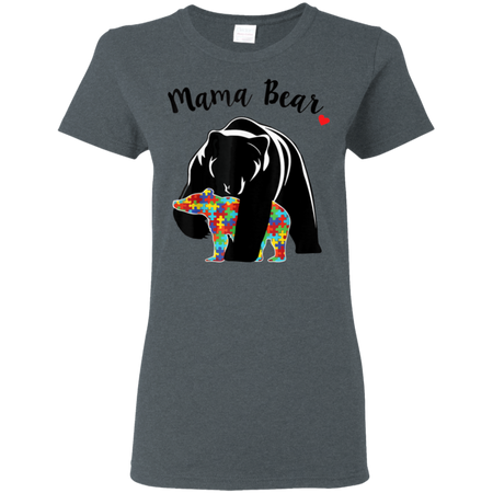 Unisex Mama Bear With Color Baby For Mather s Day Shirt G500L Gildan Ladies 5 3 oz T Shirt