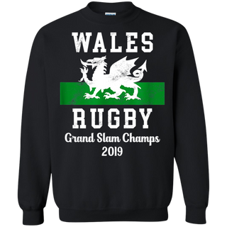 Wales Rugby Wales Shirt - Grand Slam Champs Shirt G180 Gildan Crewneck Pullover Sweatshirt  8 oz.