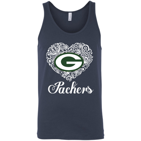 Green Bay Packers Lace Heart Shirts