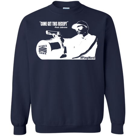 Come Get This Receipt  OFFICIAL BUBBA ARMY SHIRT G180 Gildan Crewneck Pullover Sweatshirt  8 oz.