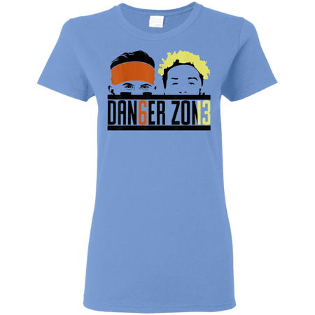 Danger Zone Mayfield Browns Football Shirt G500L Gildan Ladies' 5.3 oz. T-Shirt