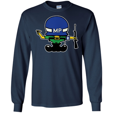 Shorty mascot Military Police Shirt G240 Gildan LS Ultra Cotton T Shirt