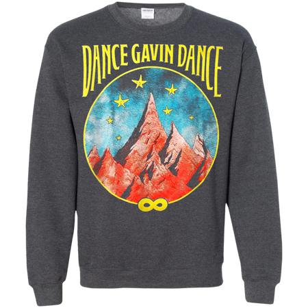 Dance Gavin Dance Mountain Stars Shirt G180 Gildan Crewneck Pullover Sweatshirt 8 oz
