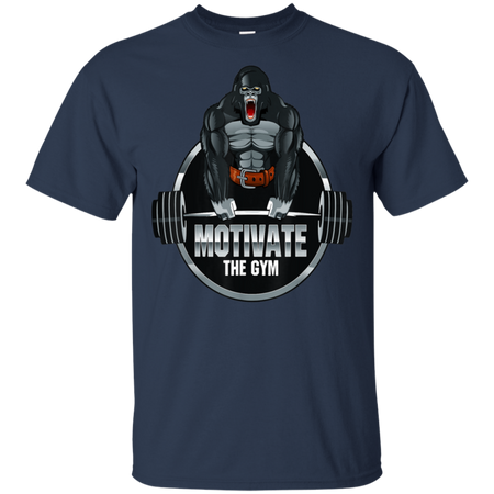Motivate The Gym Gorilla Deadlift Strength Workout Shirt G200 Gildan Ultra Cotton T Shirt