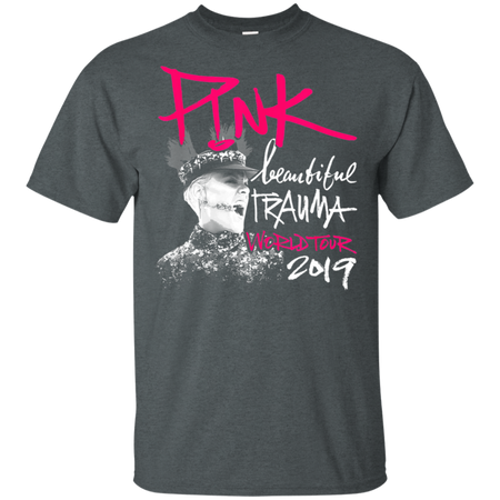 Beautiful Deep Pink 2019 Tour Trauma Fan Shirt G200 Gildan Ultra Cotton T-Shirt