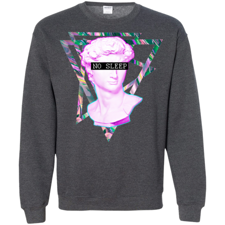 No Sleep Vaporwave Aesthethic Retro 80's Shirt G180 Gildan Crewneck Pullover Sweatshirt  8 oz.