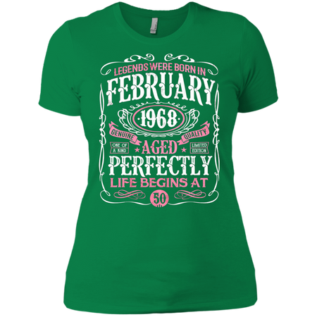 Legends Were Born In February 1968 50th Birthday Gift T shirt