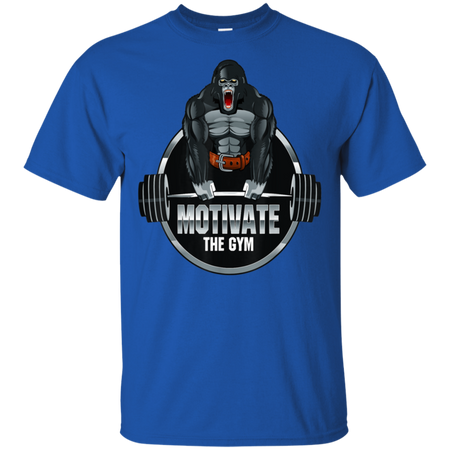 Motivate The Gym Gorilla Deadlift Strength Workout Shirt G200 Gildan Ultra Cotton T Shirt