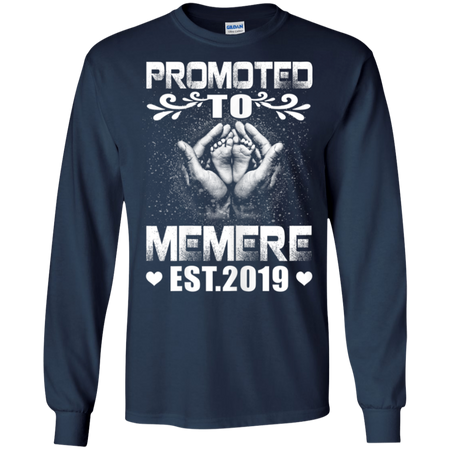 Womens Promoted To Memere Est 2019 Mothers Day New Memere Shirt G240 Gildan LS Ultra Cotton T Shirt