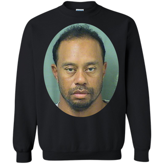 Tiger Woods Mugshot Shirt G180 Gildan Crewneck Pullover Sweatshirt 8 oz