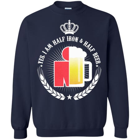 Triathlon Half Iron Half Beer Sweatshirt