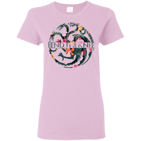 Bend The Knee Shirt King Or Queen Throne Dragon Flower Shirt Khaleesi Daenerys Inspired Targaryen Mother of Dragon GOT Funny Unisex T-shirt