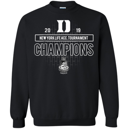 Basketball Duke 2019 Acc Championship Shirt G180 Gildan Crewneck Pullover Sweatshirt 8 oz