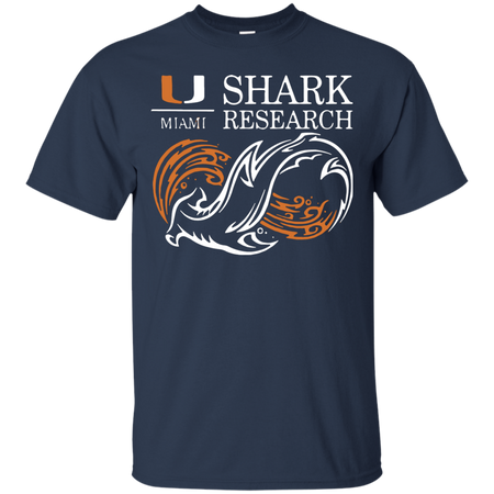 University Of Miami Shark Research Shirt Cotton t shirt