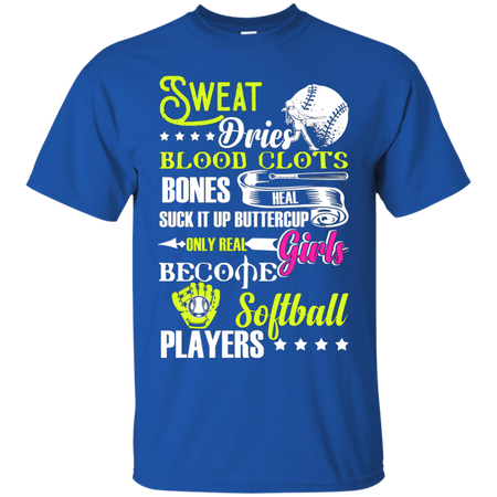 Only Real Girls Become Softball Players T Shirt