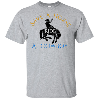 Save Horse Ride Cowboy Shirt G200 Gildan Ultra Cotton T Shirt