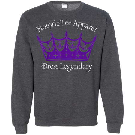 NotorieTee Apparel Dress Legendary Shirt G180 Gildan Crewneck Pullover Sweatshirt  8 oz.