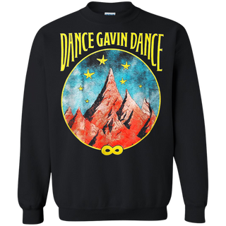 Dance Gavin Dance Mountain Stars Shirt G180 Gildan Crewneck Pullover Sweatshirt 8 oz