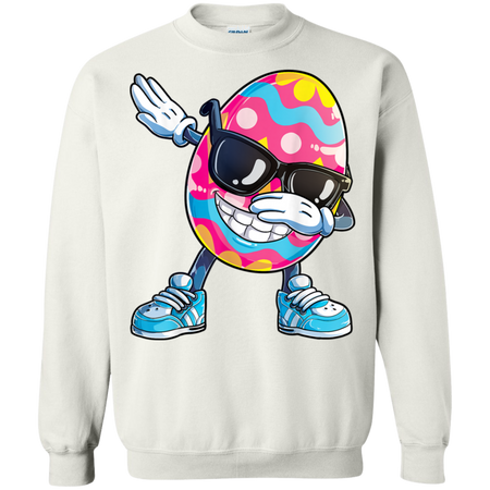 Dabbing Easter Egg Boys Kids Girls Hunter Hunting Shirt G180 Gildan Crewneck Pullover Sweatshirt  8 oz.