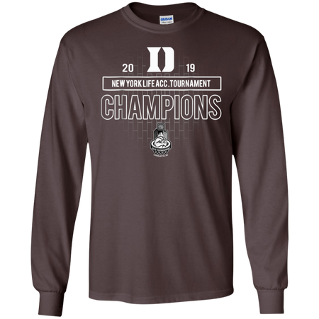 Basketball Duke 2019 Acc Championship Shirt G240 Gildan LS Ultra Cotton T Shirt