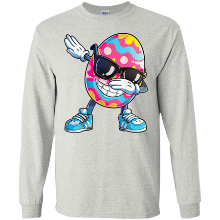 Dabbing Easter Egg Boys Kids Girls Hunter Hunting Shirt G240 Gildan LS Ultra Cotton T-Shirt