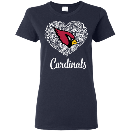 Arizona Cardinals Lace Heart Shirts