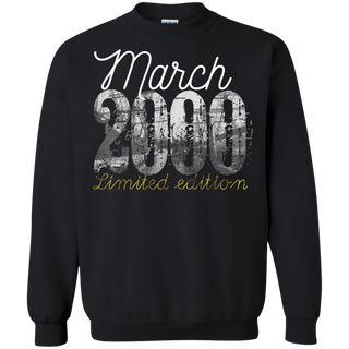 March 2000 Tee 19 Year Old Shirt 2000 19th Birthday Shirt G180 Gildan Crewneck Pullover Sweatshirt 8 oz