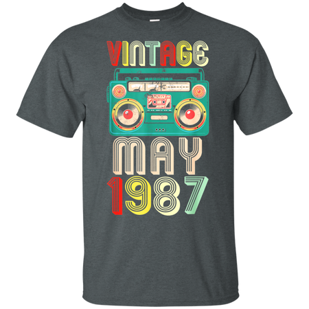 32nd Birthday Gift Ideas May 1987 Shirt G200 Gildan Ultra Cotton T-Shirt