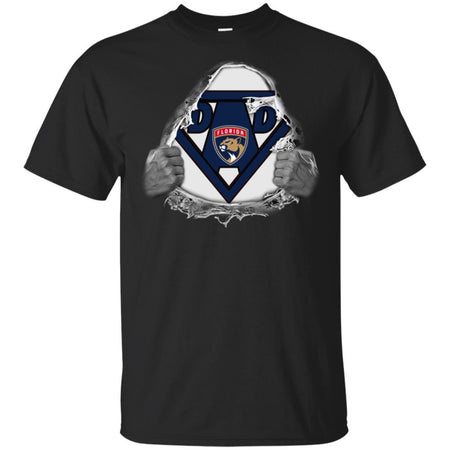 Dad Superman Fan Of Florida Panthers Hockey T-Shirt VA06